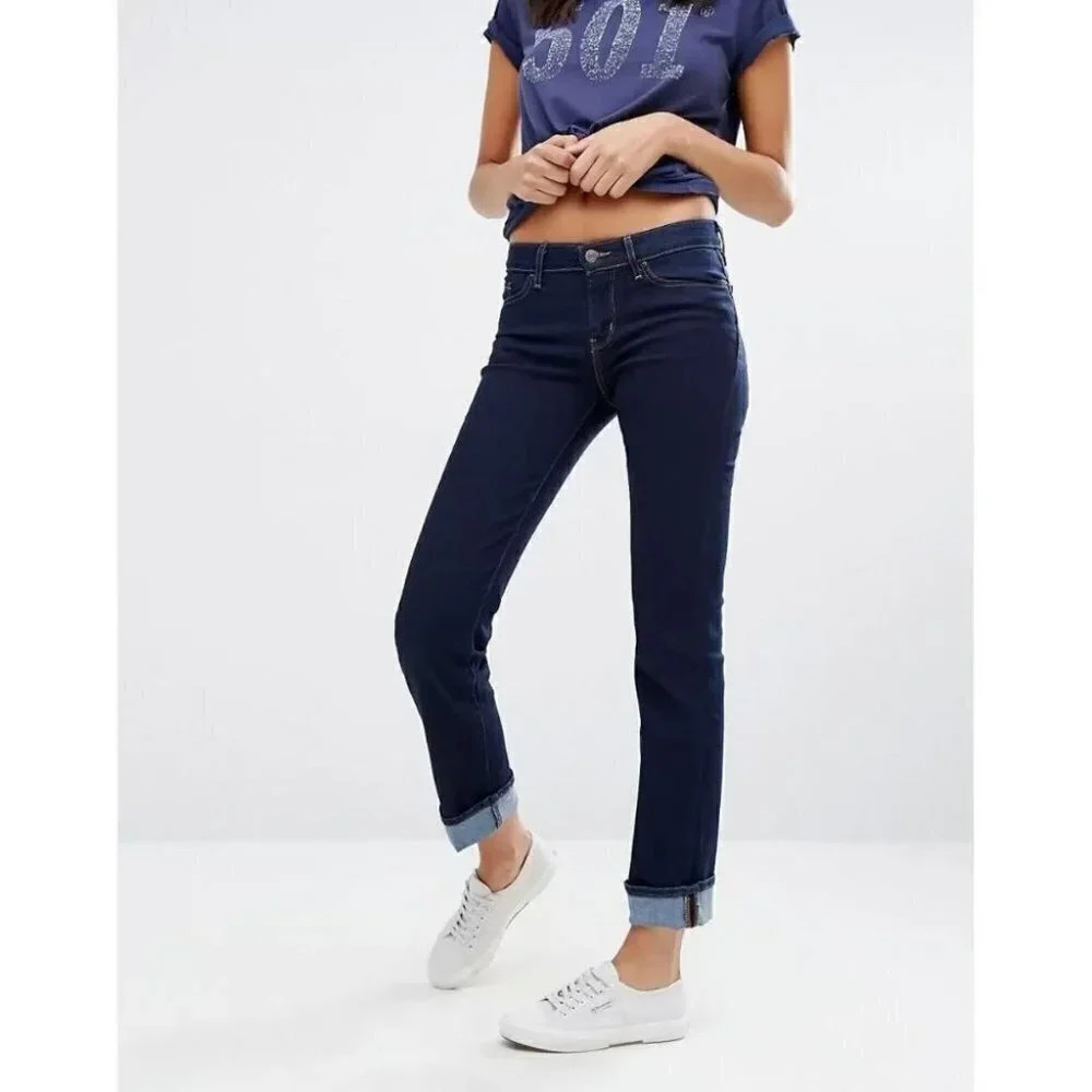 Levi's 714 Straight Dark Wash Jeans
